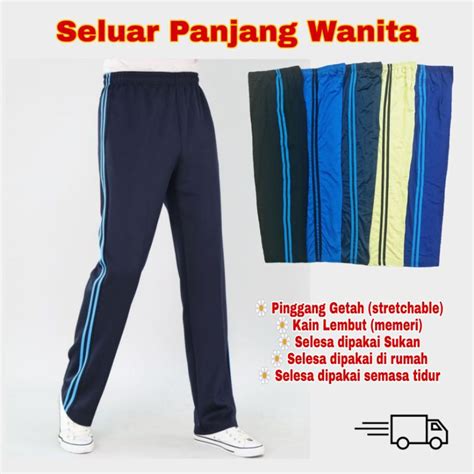 Seluar Panjang Perempuan Murah Seluar Tidur Perempuan Women Casual Long Pant Loose Cut