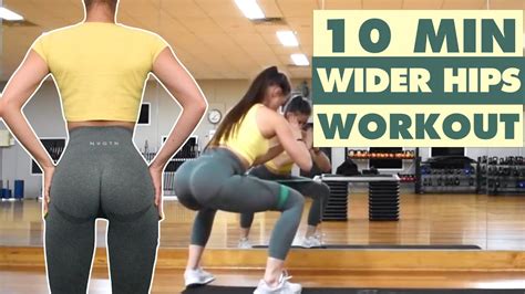 10 Min Wider Hips Workout At Home How To Reduce Hip Dips Youtube