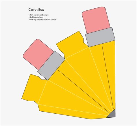 Caja En Forma De Lápiz Más Paper Pencil Case Template Free