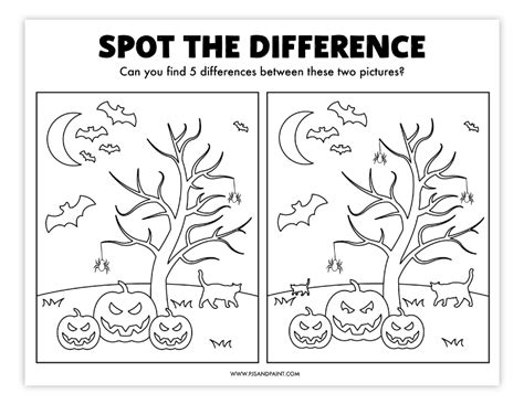 Spot The Difference Games Printable