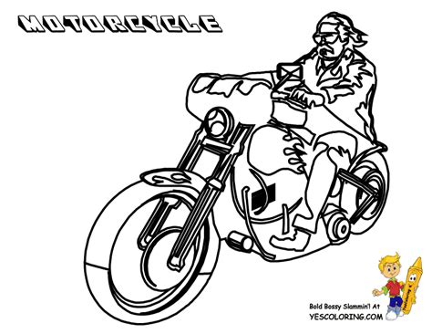 Help your kid learn about motorcycles through these amazing motorcycle coloring sheets! Motorcycle Drawing Simple at GetDrawings | Free download