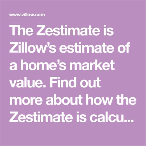 What Is A Zestimate Zillows Zestimate Accuracy Zillow Financial