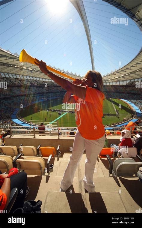 Dutch Fan With Voo Voo Zalas Netherlands V Japan Durban Stadium Durban South Africa 19 June 2010