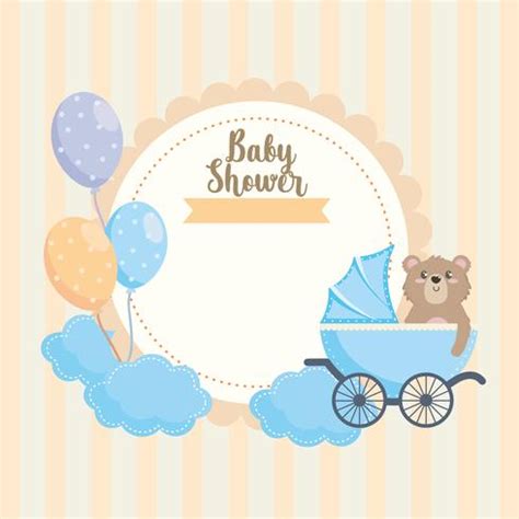 You can find countless numbers totally free printable download within our internet site. Baby shower label with teddy bear in carriage - Download ...