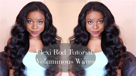 flexi rod tutorial voluminous waves youtube