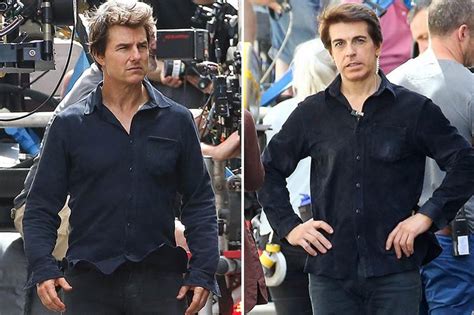 Tom Cruise And His ‘body Double Take Time Out On Set Of New Movie The