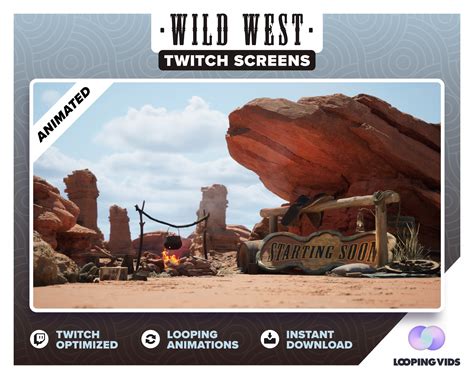 Twitch Overlays: Wild West Animated Screens - Etsy Australia