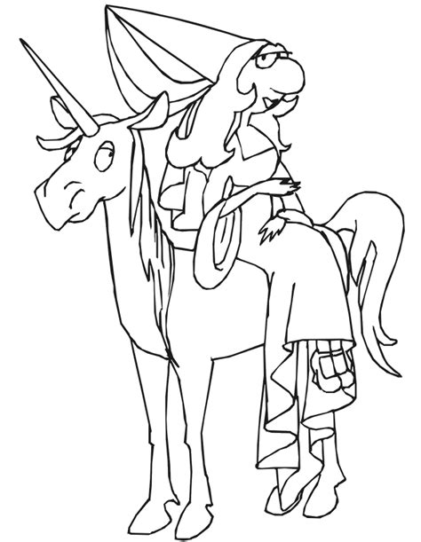 Free Princess Unicorn Coloring Pages, Download Free Princess Unicorn
