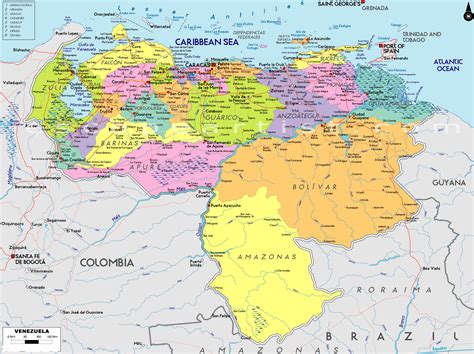 Venezuela On World Map Geo Mapping Software Examples World Map