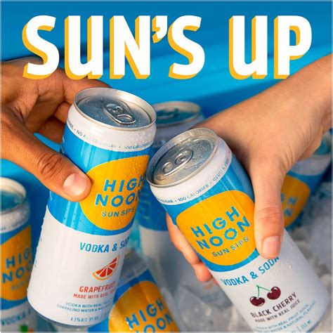 High Noon Sun Sips Tropical Hard Seltzer Variety Pack 8pk355ml Cans