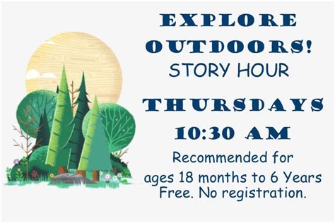 explore outdoors story hour berks county public libraries