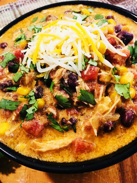 Sour cream and plenty of cheese give these creamy chicken enchiladas their fitting name. Crock Pot Chicken Enchilada Soup - Cooks Well With Others