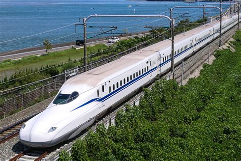 Shinkansen N700s Hochgeschwindigkeitszug In Japan