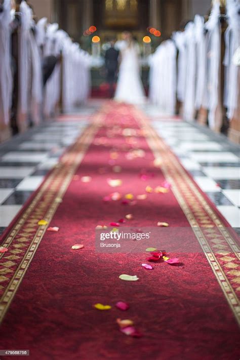 Wedding Aisle With Red Carpet High Res Stock Photo Getty Images