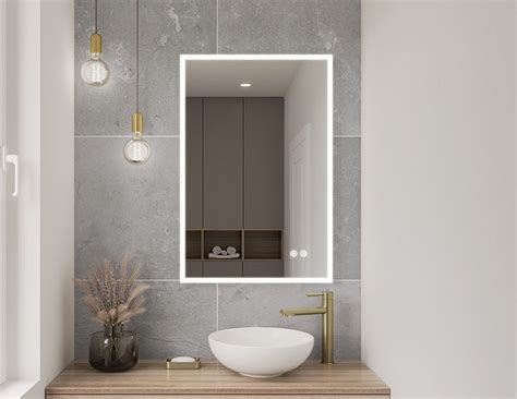 Fleurco Halo Plus Luna Led Bathroom Mirror With Defog Bliss Bath And Kitchen