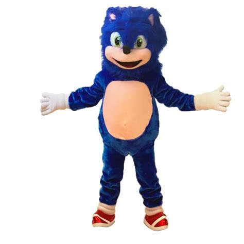 Sonic The Hedgehog Mascot Character Costume Cosplay Halloween Party