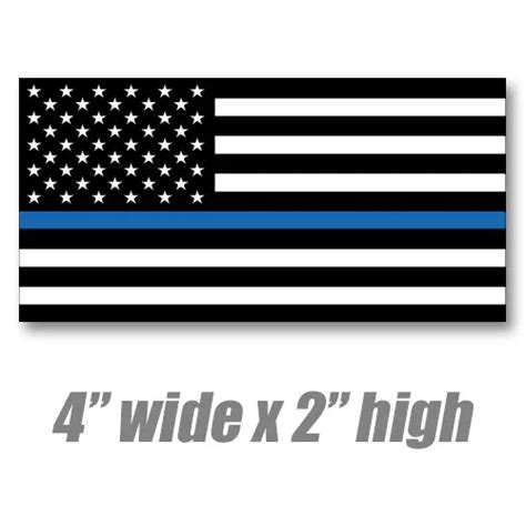 10 Thin Blue Line Decal Sticker Police Officer American Lives Matter
