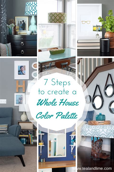 7 Steps To Create Your Whole House Color Palette Teal And Lime