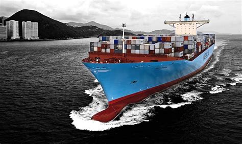 Hd Wallpaper Blue Cargo Ship Water Sea Board Case The Ship