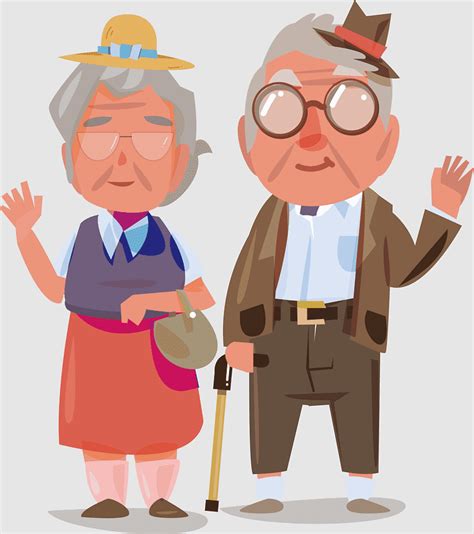 Old Couple Go Out Old Grandpa Couple Grandmother Couples Old People Old Age Old Man