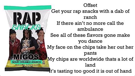 Migos Dab Of Ranch Official Lyric Video Youtube