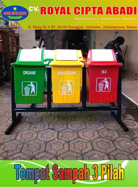 Pemanfaatan sampah anorganik tentunya berbeda dengan sampah organik. Jual Tempat sampah fiber gandeng organik non organik dan ...