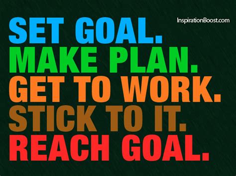 Set Goal Reach Goal Inspiration Boost