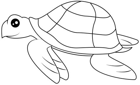 Free Printable Sea Turtle Template