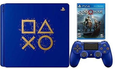 Sony Ps4 Slim 1tb Limited Edition Days Of Play Console Blue God Of