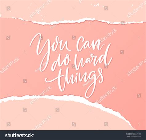 You Can Do Hard Things Support Stock Vector Royalty Free 1656678658