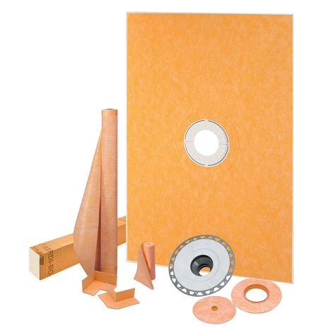 Schluter Systems Kerdi Shower 38 In X 60 In Shower Kit With Pvc