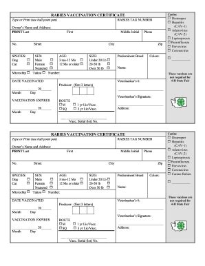 Certificate after full vaccination certificates are available after both the first and second dose of vaccine. Printable how to get a rabies vaccination certificate - Edit, Fill Out & Download Hot Forms in ...