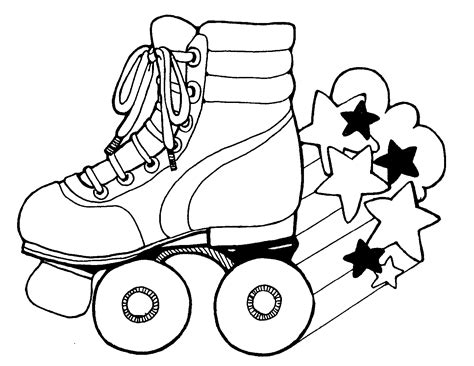 Roller Skates Coloring Pages Coloring Home