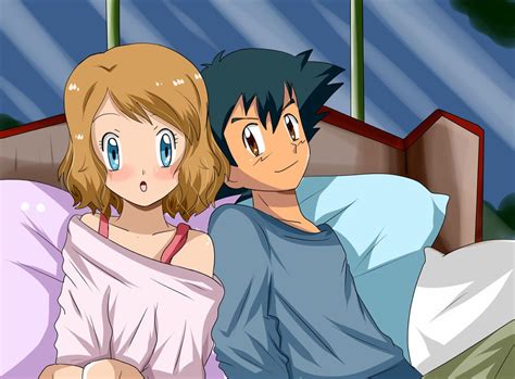 Cute Moment Of Love Amourshipping By Hikariangelove Pokemon Ash And