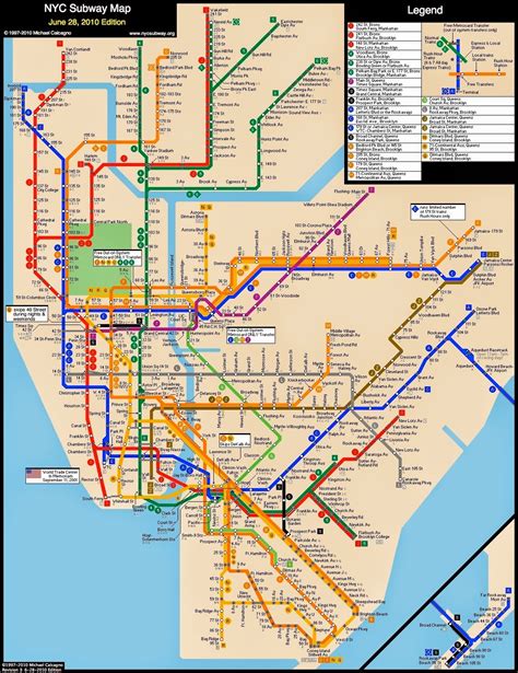 Interactive New York City Subway Map Map