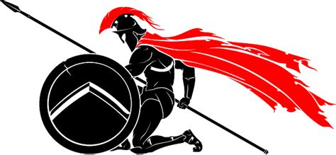 Kneeling Spartan Warrior Stock Illustration Download Image Now Istock