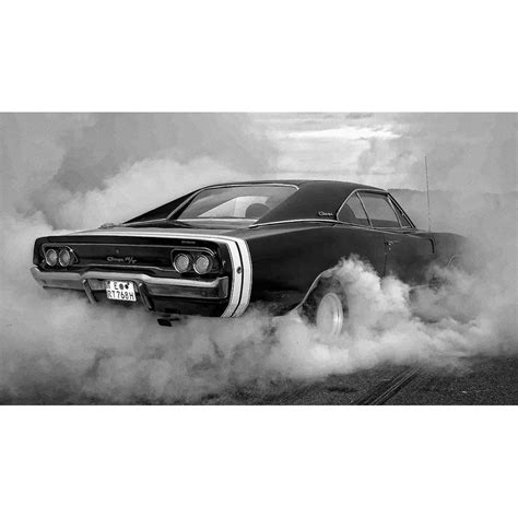 Dodge Charger Rt Retro Vintage Classic Muscle Car Poster Sole Poster
