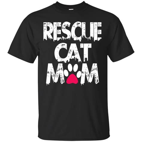 Rescue Cat Mom T Shirt Minaze