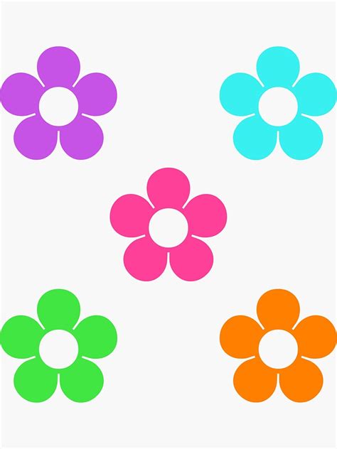 Indie Flowers Sticker By 45seals Redbubble