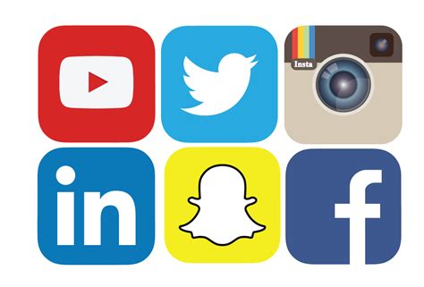 Social Media Icons Navigation Advertising