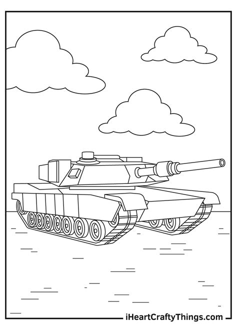 Printable Tanks Coloring Pages Updated