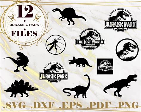 Jurassic Park Svg Jurrasic World Dinosaurs Scratches Theme Party