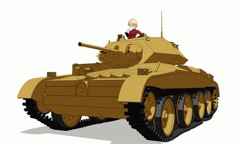 Islander Venom Nf3 Crusader Tank Darjeeling Girls Und Panzer