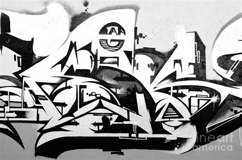 Abstract Graffiti In Black And White Painting By Yurix Sardinelly