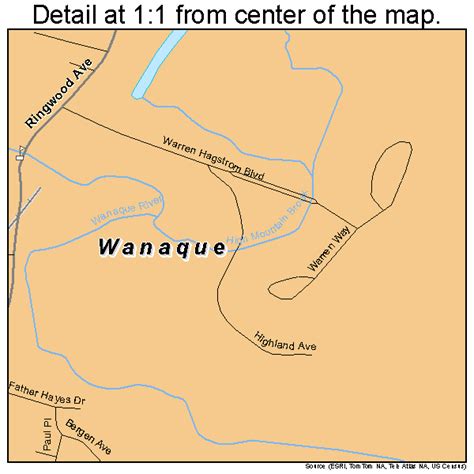 Wanaque New Jersey Street Map 3476730