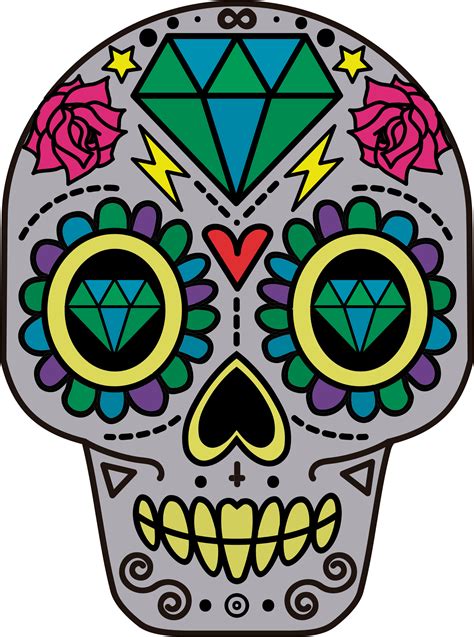 Day Of The Dead Skull Png Free Logo Image