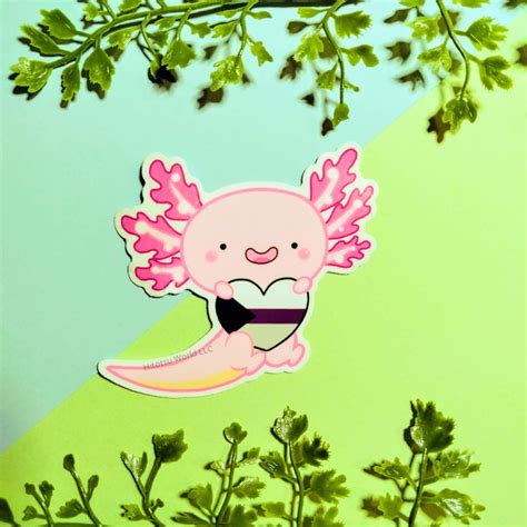 Demisexual Pride Axolotl Stickers Hitotsu World Llc