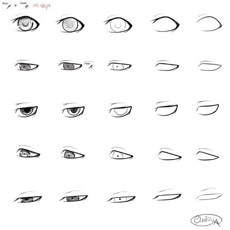 How To Draw Boy Anime Heads Step By Step For Beginners Eye Drawing
