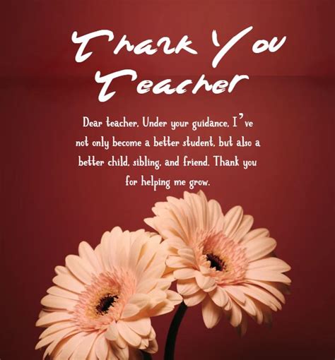 100 Thank You Teacher Messages And Quotes What To Write In A Teacher