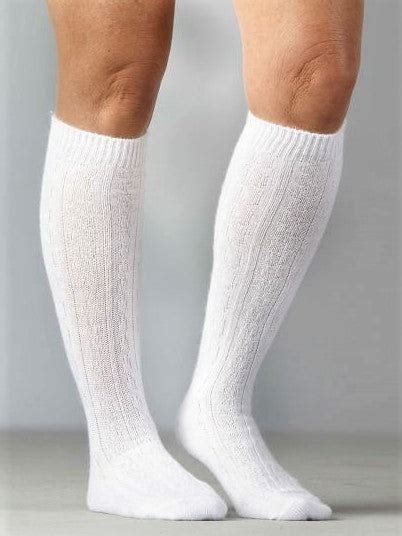 knee high socks white